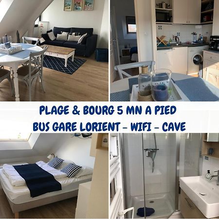 Apartamento Larmor Plage, T2 cosy, 4 pers, 3mn plage, parking privé, tout à pied ! Exterior foto